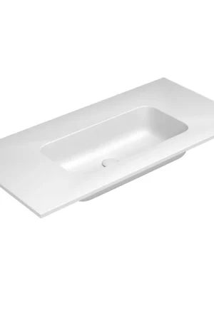 Acheter Direct Nemo Stock par Falper Fin meuble lavabo avec 1 lavabo ceramilux avec trou de vidage sans trop-plein sans trou de robinet L1005 x W505 x H143 mm blanc mat