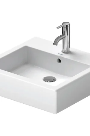 Top Vente Duravit Vero lavabo 50x47 cm avec 1 trou de robinet blanc