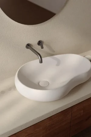 Réduction Ideavit Solidseed Lavabo à poser - 62x42x11 - solid surface - blanc mat