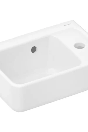 Acheter En Ligne Hansgrohe Xanuia Q Lavabo/Lave-mains - 36x25cm - 1 trou de robinet - avec trop-plein - blanc brillant