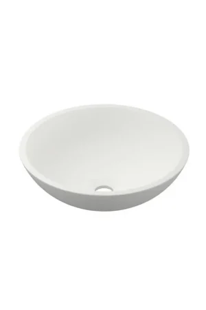Commander Vite INK Jazz grand lavabo - 40x40x12cm - 0 trous de robinet - polystone blanc mat