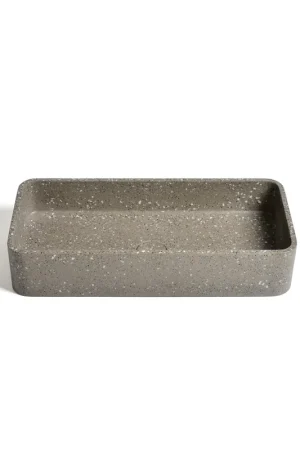 Promotion Ideavit Max Vasque à poser 60x28x12cm Béton carré Terrazzo