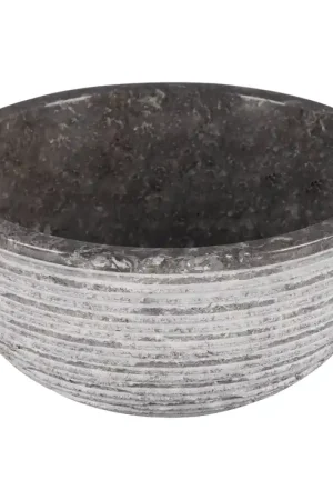 Acheter Direct Differnz ALTO Vasque - 38cm - pierre naturelle polie - gris