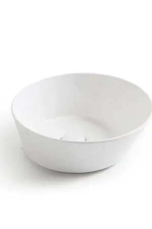 Terravito Sarnico Vasque design 42x42x16.5cm ronde blanc mat Pas Cher