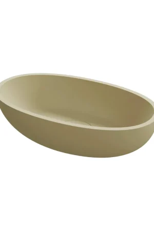 Vente Directe Riho Escala Vasque Solid Surface 55x32x15cm mat pebble grey (beige)