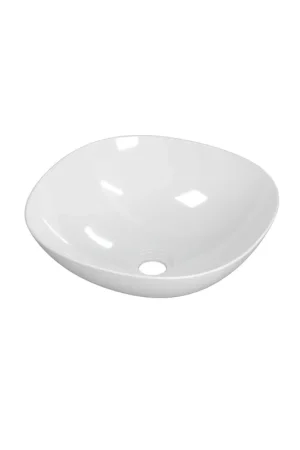 Seulement Aujourd'hui INK Tekno vasque à poser - 42x42x15cm - porcelaine blanc brillant