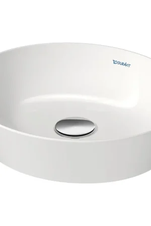 Vente Flash Duravit Cape Cod vasque à poser ovale sans trou de robinetterie sans trop-plein 40x36cm blanc