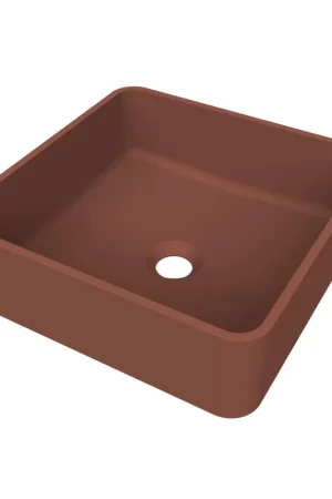 Retour Gratuit Arcqua Case vasque à poser - carrée - 37x37cm - terracotta mat