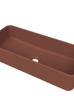 Arcqua Case vasque à poser - rectangulaire - 60x26cm - terracotta mat Marque