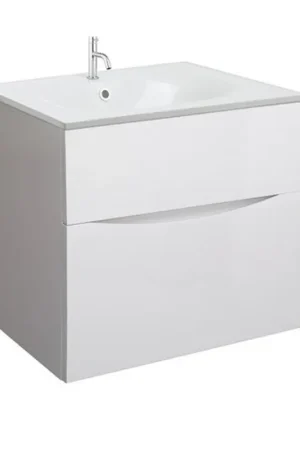 Seulement Aujourd'hui Crosswater Vergo Lavabo - 60cm - sans trous de robinet - marbre blanc