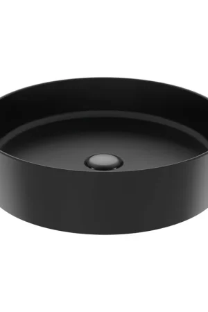 Top Vente Creavit Loop vasque à poser - 45cm - noir mat