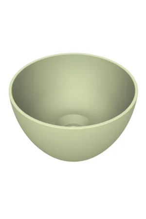 Arcqua Olivia Vasque - 22x22cm - ronde - à poser - vert pastel mat Meilleur Prix