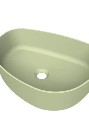 Acheter Direct Arcqua Rocker vasque à poser - organique droite - 50x37cm - vert pastel mat