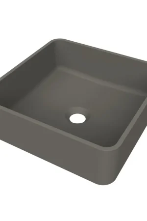 Réduction Arcqua Case vasque à poser - carrée - 37x37cm - quartz gris mat