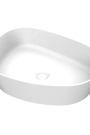 Arcqua Rocker Vasque - à poser - organique - gauche - 50x37cm - mat blanc Certifié