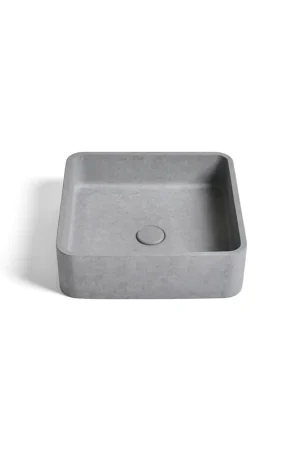 Achetez Aujourd'hui Ideavit Zoe Vasque à poser 39x39x12cm Béton carrée Grey