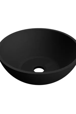Arcqua Prince vasque 38cm marbre coulé noir mat Dernier Modèle