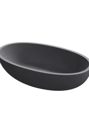Satisfait Ou Remboursé Riho Escala Vasque Solid Surface 55x32x15cm mat anthracite