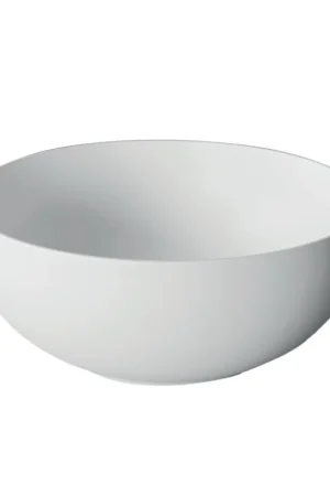 Xenz George Vasque 37x37cm Ronde céramique Brillant Blanc Must-Have