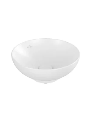 Seulement Aujourd'hui Villeroy & Boch Loop & friends vasque à poser - 38cm - ronde sans trop-plein CeramicPlus stone white