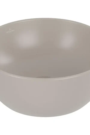 Villeroy & Boch Artis vasque à poser - 32,5cm - ronde s/s trou de robinet almond C+ Nouvelle Collection
