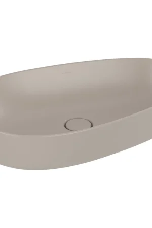 Villeroy & Boch Antao Vasque à poser - 65 x 40 x 14,6 cm - Almond CeramicPlus - sans trop-plein Prix Cassé