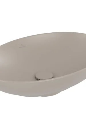 Villeroy & Boch Loop & friends vasque à poser - 56x38cm - ovale avec trop-plein CeramicPlus almond Acheter Direct