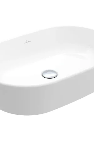 Villeroy & Boch Architectura vasque à poser 60x40x15.5cm - Ovale avec trop-plein Blanc Alpin brillant Ceramic+ Expédition Rapide