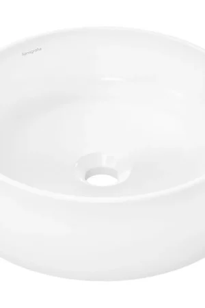 Vente Directe Hansgrohe Xuniva S Vasque - 40x40 cm - ronde - sans trou de robinet - sans trop-plein - SmartClean - blanc