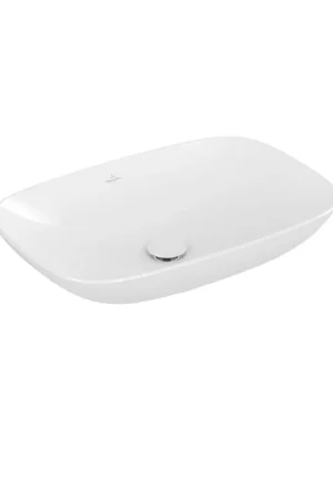 Villeroy & Boch Loop & friends lavabo à poser - 62x42cm - rectangulaire sans trop-plein CeramicPlus blanc Meilleure Vente