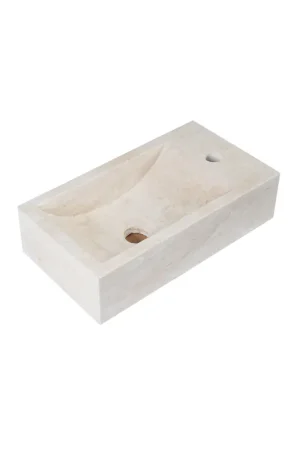 Saniclass Travertine Lave-mains - travertin jaune Promotion Saisonnière