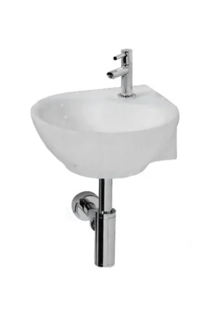 Satisfait Ou Remboursé Wiesbaden one-Pack Porta lave-mains d‘angle complet blanc