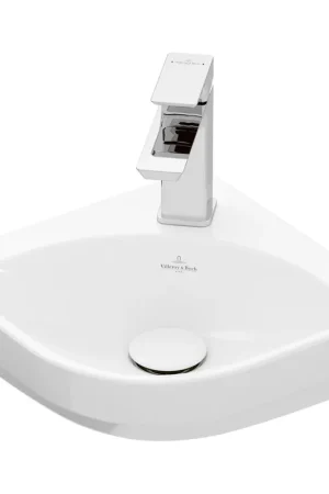 Achat Immédiat Villeroy & Boch Subway 3.0 lave-mains d‘angle 32cm - 1 trou de robinet sans trop-plein blanc