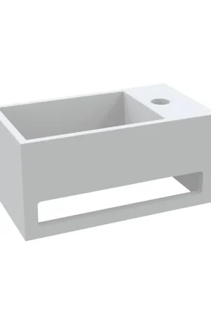 Acheter En Ligne Best Design Mona Droite lave-mains avec porte-serviettes Just Solid 33x18x16cm