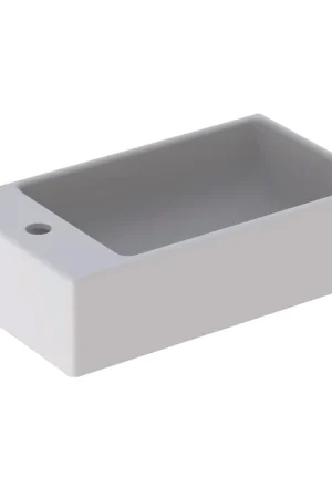 Retour Gratuit Geberit Diedro lave-mains cuve à droite, trou de robinet à gauche 40x23cm blanc