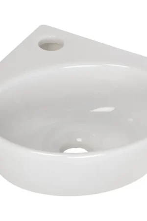 Plieger Corner lave-mains d‘angle 1 trou de robinet sans trop-plein blanc mat Bon Plan