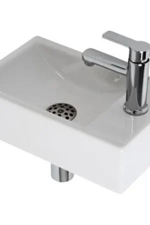 Achetez Aujourd'hui Plieger Houston ensemble complet de lave-mains 37x23cm droite blanc