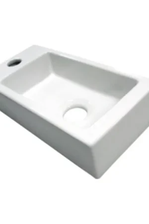 Solde Best Design Class Lavabo 36x18x9cm gauche blanc