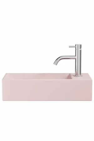 Achat Immédiat Crosswater Beck Fontaine - 45x20cm - 1 trou de robinet - bonde ouverte - rose mat