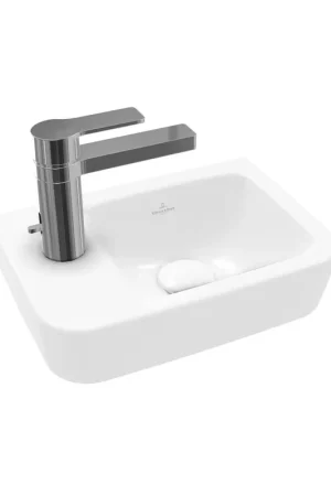 Villeroy & Boch O.novo lave-mains 36X25cm - 1 trou de robinet à gauche sans trop-plein ceramic+ blanc Vente Flash