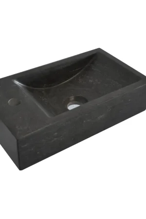 Wiesbaden Raw lave-mains gauche 40x22x10 cm pierre dure adoucie Petit Prix