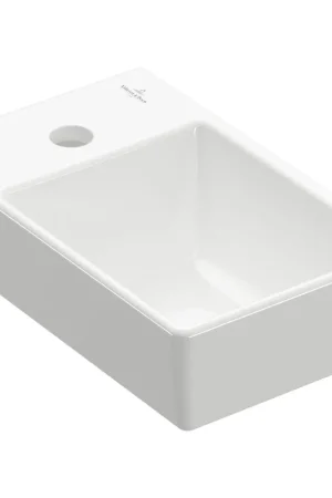 Villeroy & Boch Avento lave-mains 1 trou de robinet à gauche sans trop-plein 36x22cm - ceramic+ blanc Meilleure Vente