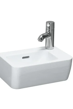 Super Prix Laufen Pro A lave-mains 36x25x16,5cm 1 trou de robinet à droite avec trop-plein céramique blanc