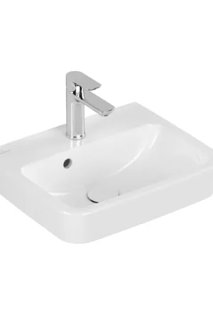 Villeroy & Boch O.novo lave-main 45x37cm - avec 1 trou de robinet avec trop-plein blanc Haute Qualité