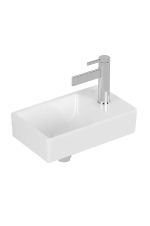 Retour Gratuit Villeroy & Boch Avento lave-mains 1 trou de robinet à droite sans trop-plein 36x22cm - CeramicPlus blanc
