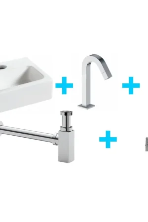 Wiesbaden One Pack Wiesbaden one-pack Mini-Leto lave-mains avec Kappa chrome Seulement Aujourd'hui