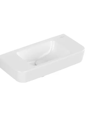 Villeroy & Boch O.novo lave-mains 50x25cm - sans trou de robinetterie sans trop-plein blanc Petit Prix