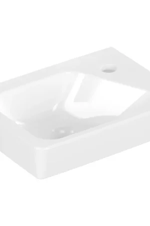 Villeroy & Boch Architectura Lavabo - 26,5x36 cm - 1 trou de robinet - gauche - sans trop-plein - antibactérien - blanc alpin Livraison Express