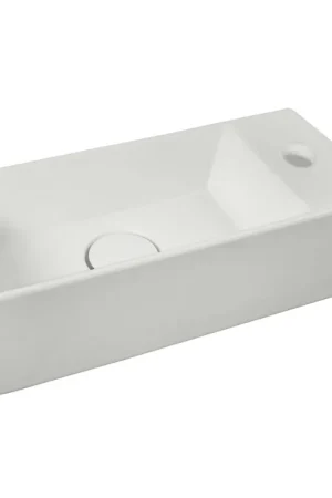 Rosa fontaine 45 x 20 cm blanc MAT Meilleur Choix