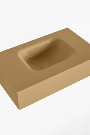 Affaire À Saisir Mondiaz LEX Fontaine - 50x30x12cm - lavabo Droit - sans trous de robinet - solid surface - Oro